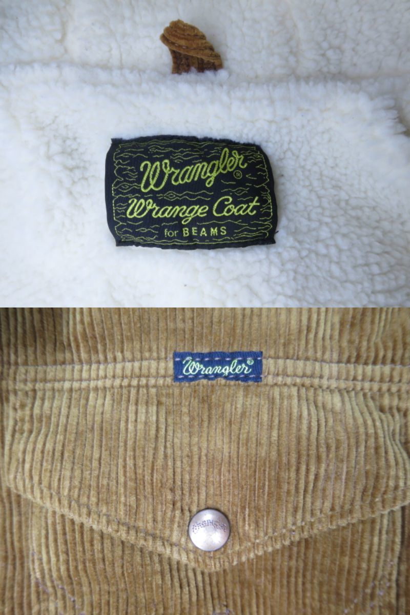 BEAMS別注 Wrangler ラングラー フード ボア ジャケット M BEAMS別注 Wrangler ラングラー フード ボア ジャケット M