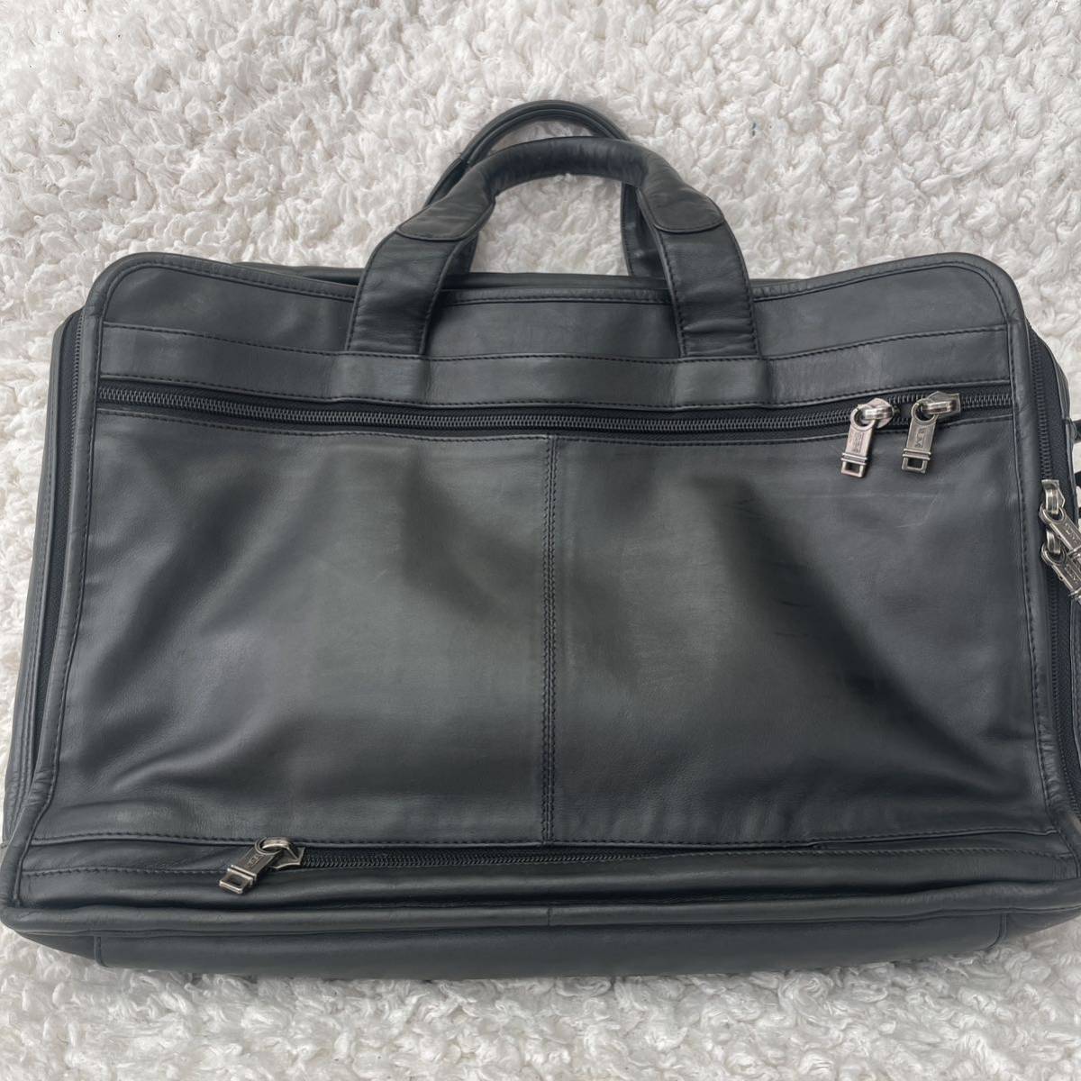 【美品】TUMI 2way ナパレザー ブリーフケース 黒 96041D4_画像2