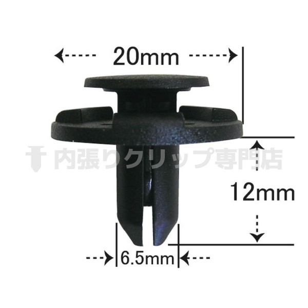 プッシュリベット/内張りクリップ スズキ系 CSW040『100個入』純正番号：09409-07340　バンパー・グリル・タイヤハウス・サイドステップ_画像3