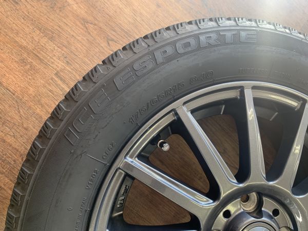 【決算セール】ヴェルヴァ イゴール 15X5.5J+50 100-4H ICE ESPORTE 175/65R15(175/65-15)18年製 IQ/アクア/ヴィッツ/フィット/インサイトの画像6