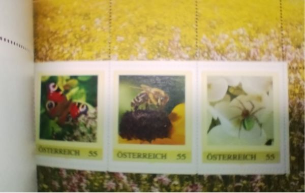 切手帳 H930 オーストリア 野生動物 昆虫 蝶 ミツバチ トンボ 鳥ほか BKL1V完 未使用_画像6