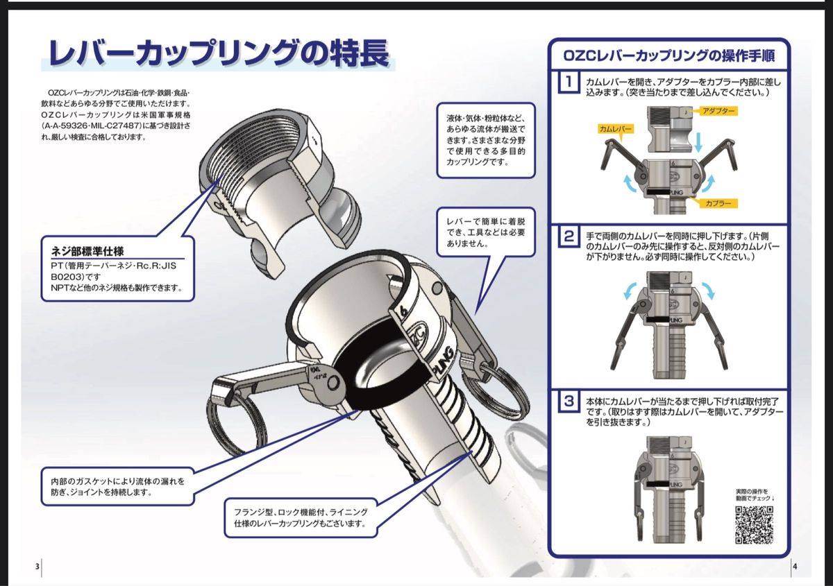 レバーカップリング 小澤物産