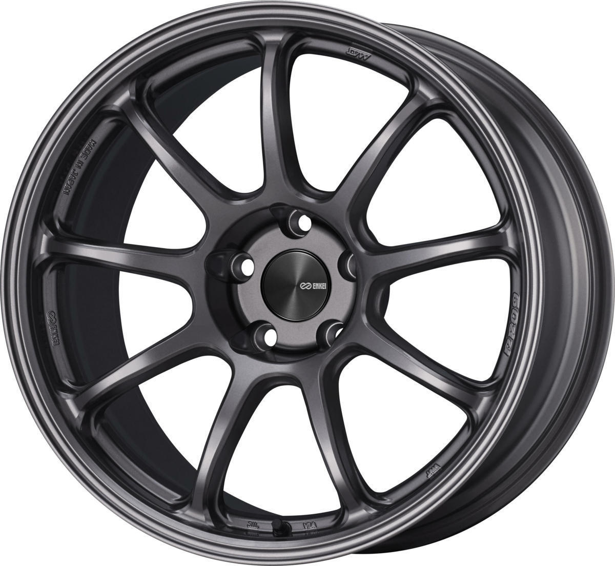 新品4本価格 エンケイ ENKEI PF09 18x 10.5J +38 (ET38) 5穴 PCD 114.3 Dark Silver(ダークシルバー)_画像1