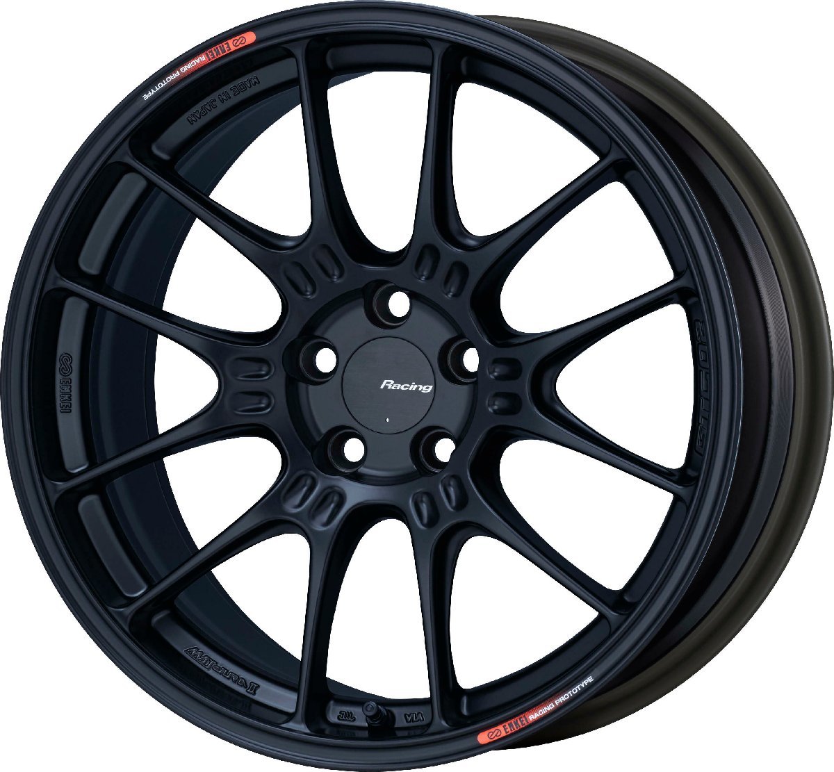 新品4本価格 エンケイ ENKEI GTC02 17x 9.5J +18 (ET18) 5穴 PCD 114.3 Matte Black(ブラック）_画像1