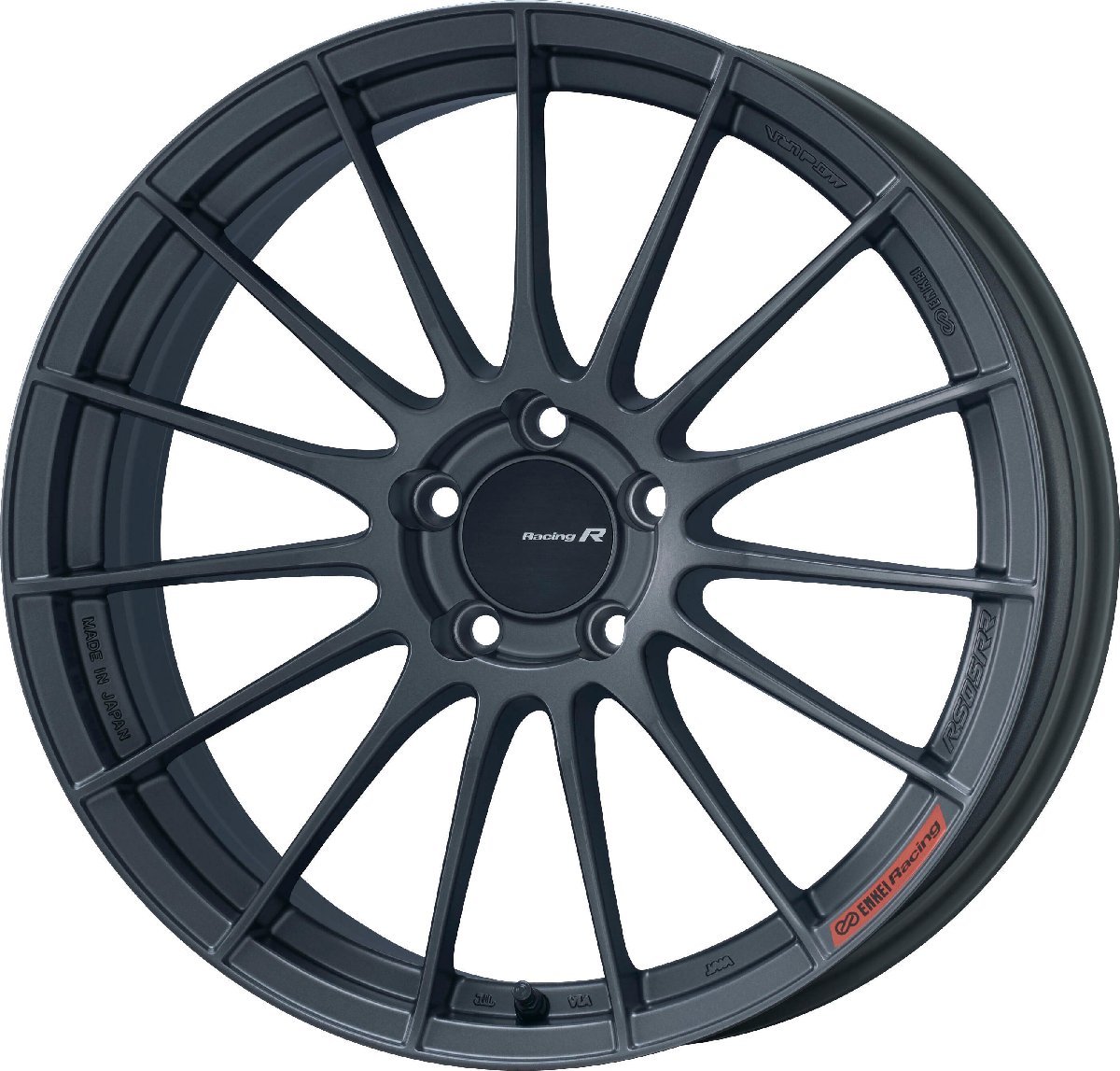 新品2本価格 エンケイ ENKEI RS05RR 19x8.5J+35 (ET35) 5穴 PCD 114.3 Matte Dark Gunmetallic (ガンメタ)_画像1