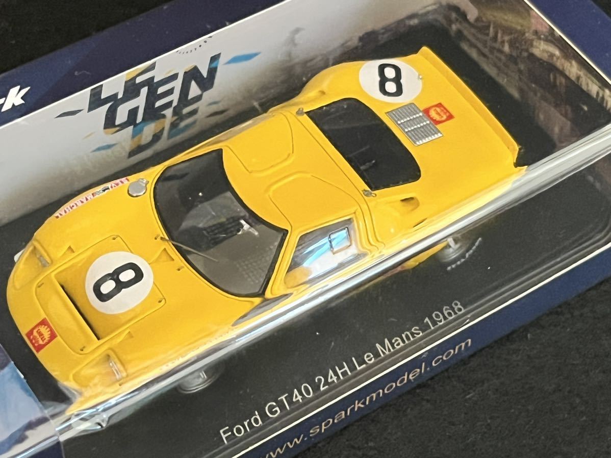 spark 1/43 Ford GT40 #8 W.Mairesse_Beurlys 1968 Le Mans S4540の画像4