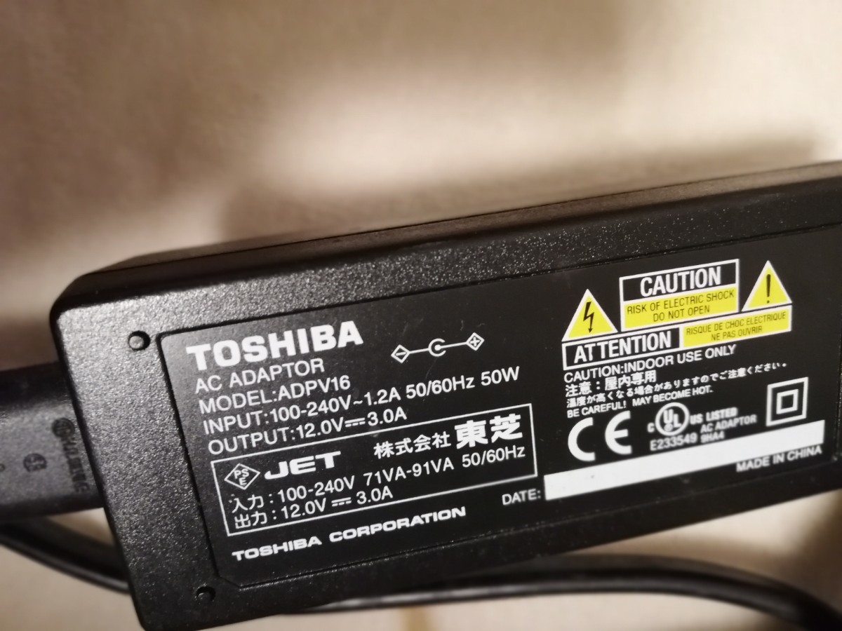  Toshiba AC адаптор ADPV16