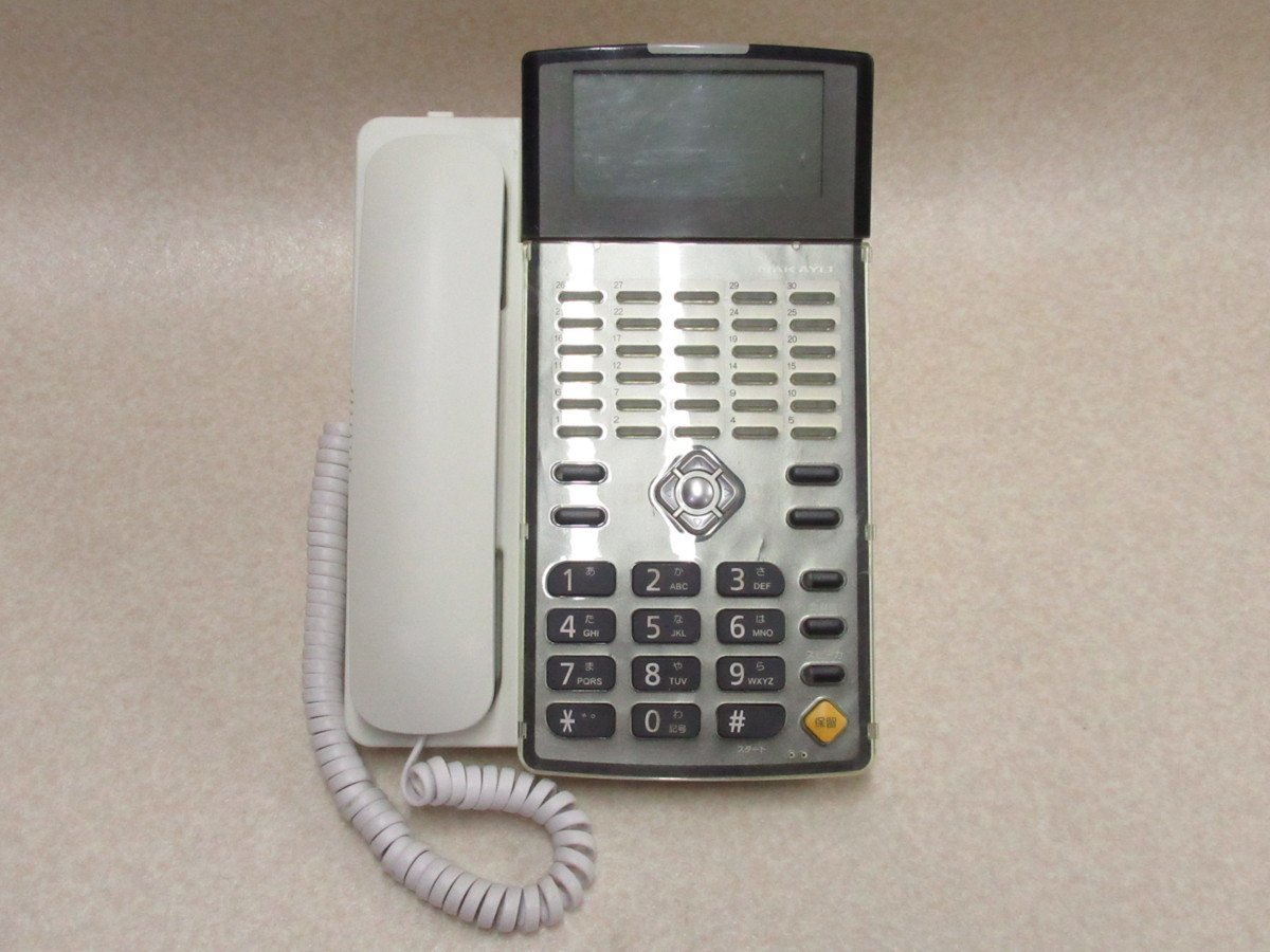 Ω XD1 2122 保証有 ナカヨ iA 30ボタンISDN停電電話機 NYC-30iA-PFI2 ・祝10000！取引突破！