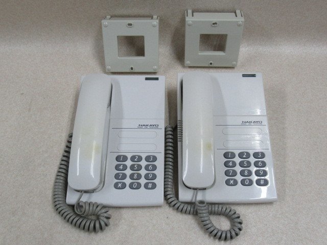 Ω ZZC2 4838♪ 保証有 ナカヨ 単体電話機 NS-A1Ⅱ電話機GW 2台セット 壁掛け付 動作OK・祝10000！取引突破！同梱可