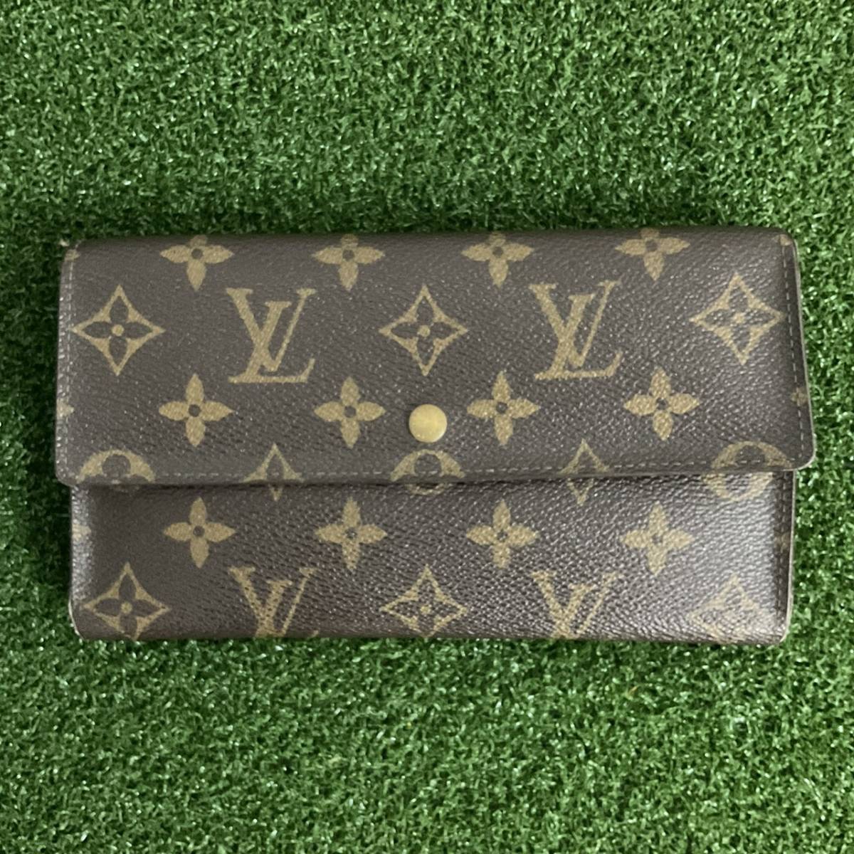 美品 LOUIS VUITTON ルイヴィトン モノグラム ポルト モネ クレディ 財布 長財布 ヴィンテージ_画像1