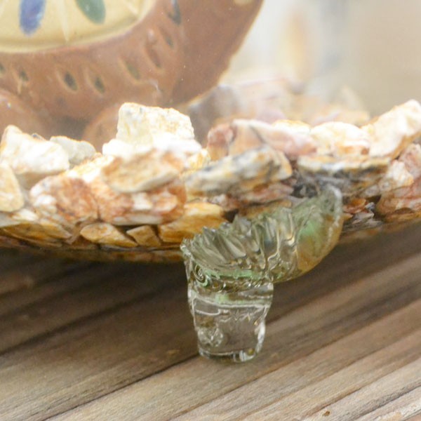 フリル金魚鉢 大 ガラス製 メダカ 水槽 水鉢 アクアリウム 熱帯魚_画像4
