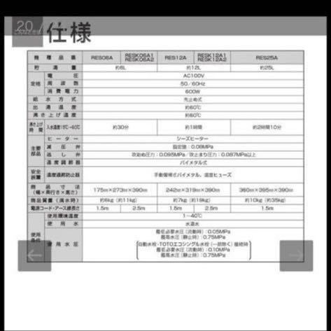 TOTO 小型電気温水器 RES06A 湯ポット 湯 50Hz/60Hz 600W 温水器 電気温水器 _画像9