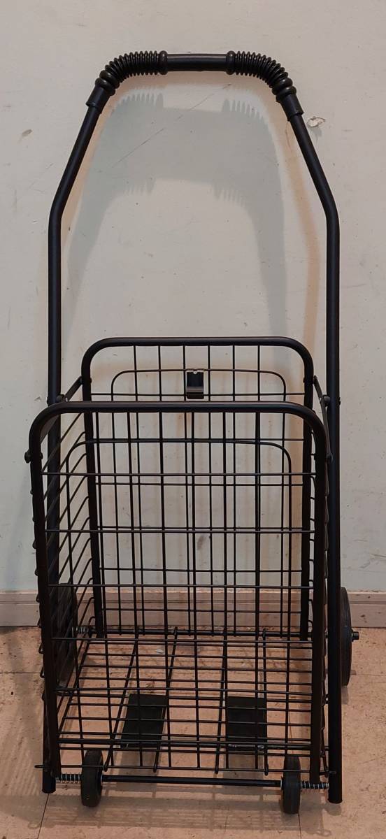 * luggage * Carry * push car * folding shopping Cart * black * unused goods *