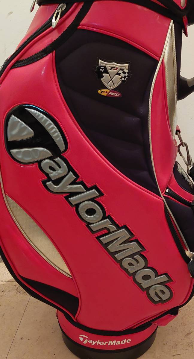 ★ゴルフ用品★ゴルフバック★キャディーバック★TaylorMade★レッド/ブラック★中古品★ _画像3