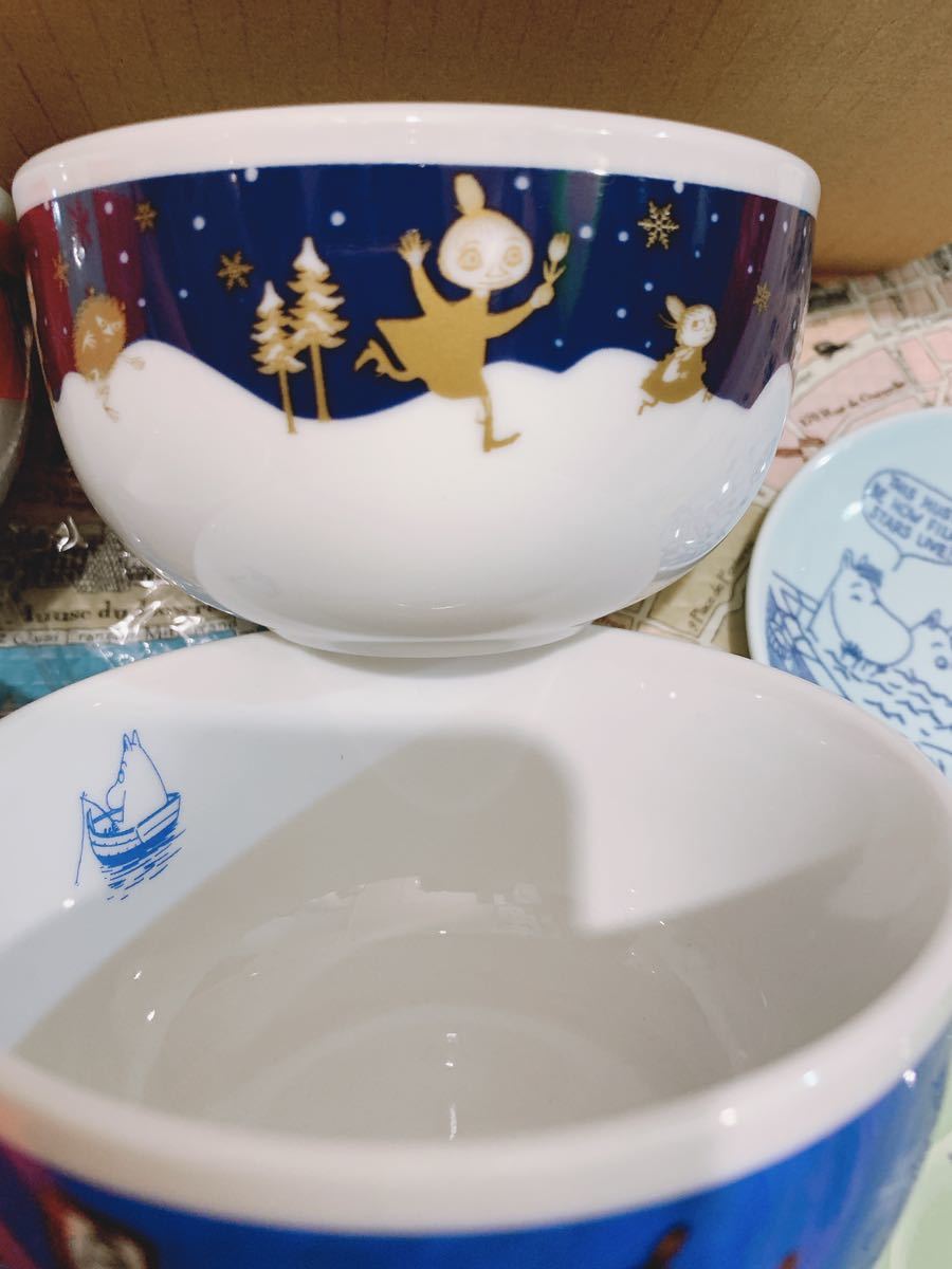 KFC ticket Tackey Moomin mug 2 bowl 4 small plate 2 set soup mug Christmas 