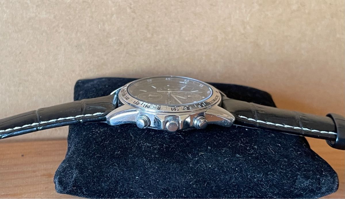SEIKO クロノグラフ 100m 防水/ 新品ベルト セイコークロノ SEIKO クロノグラフ 100m 防水/ 新品ベルト セイコークロノ