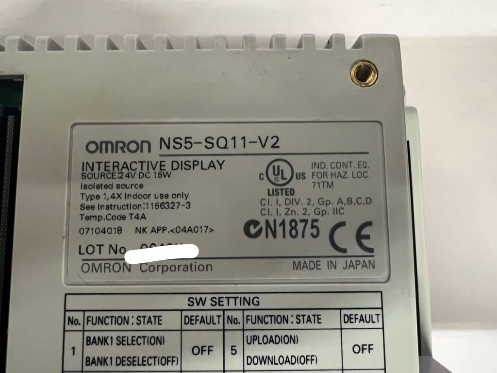 [ б/у прекрасный товар ] Omron сенсорная панель NS5-SQ11-V2