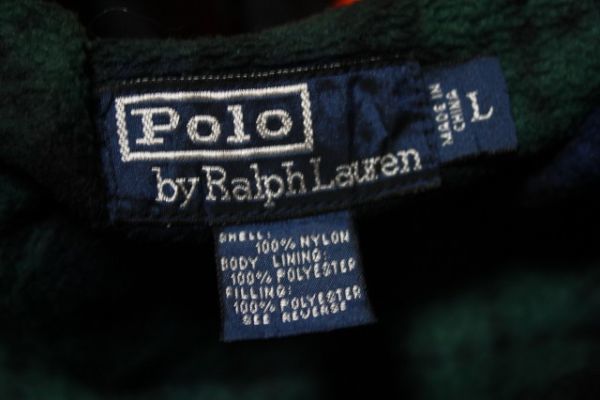 USA 古着 黒 90s ビンテージ ラルフローレン RALPH LAUREN ナイロン ジャケット ■ フライト スイングトップ 90年代_画像5