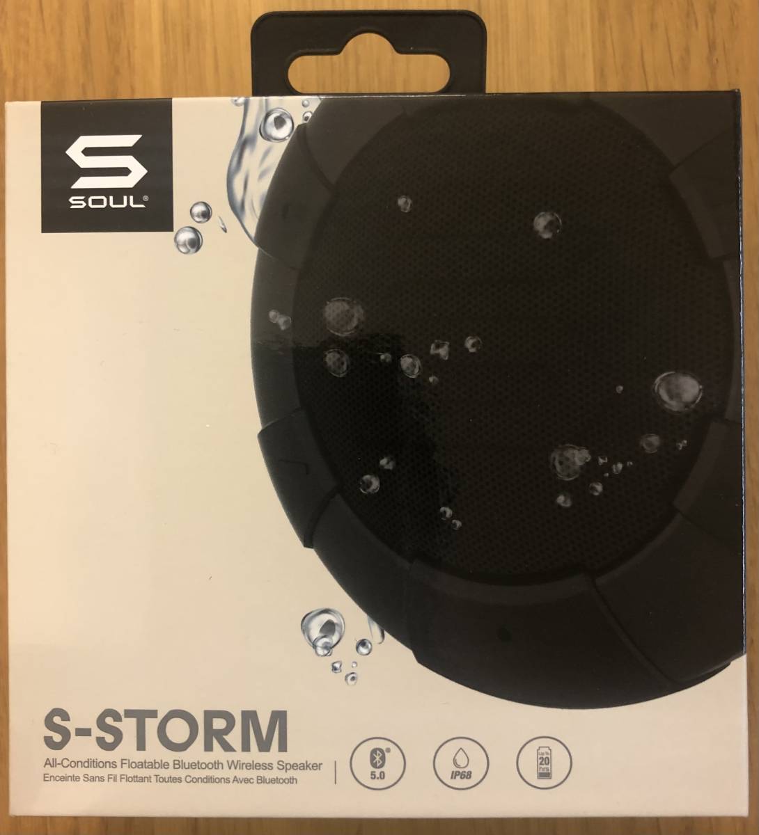 値下げ！　即決につきすぐに発送します。S Soul Weatherproof Floatable Bluetooth Wireless Speaker S-STORM　防水スピーカー　アウトドア_画像1