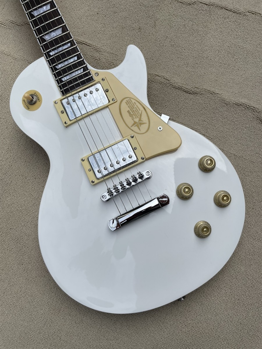 ノーブランド◎Gibson 風◎エレキギター レスポール Les Paul Standard 50s Classic White Top_画像1