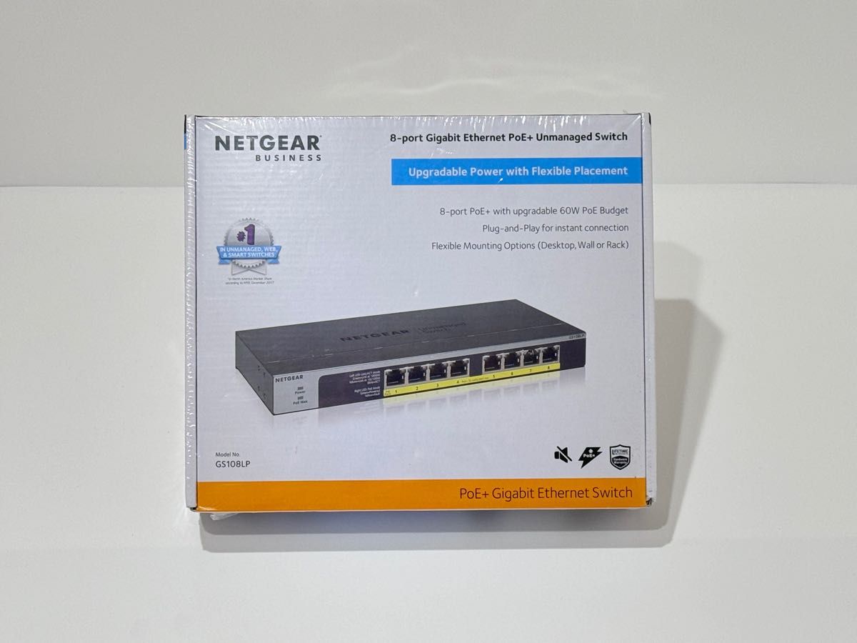 通常納期 【GS108LP】【新品】ネットギア NETGEAR 8ポートスイッチング