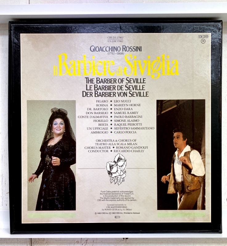 I3328/3LP-BOX/独/Rossini : Il Barbiere Di Siviglia Samuel Ramey Marilyn Horne Riccardo Chailly_画像5