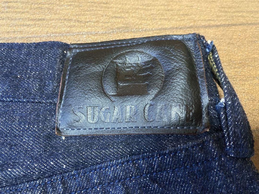 SUGER CANE シュガーケーン・55周年 SC41201 砂糖黍ジーンズ 阿波藍（W33L30）緑耳 新品同様 江戸藍_画像5