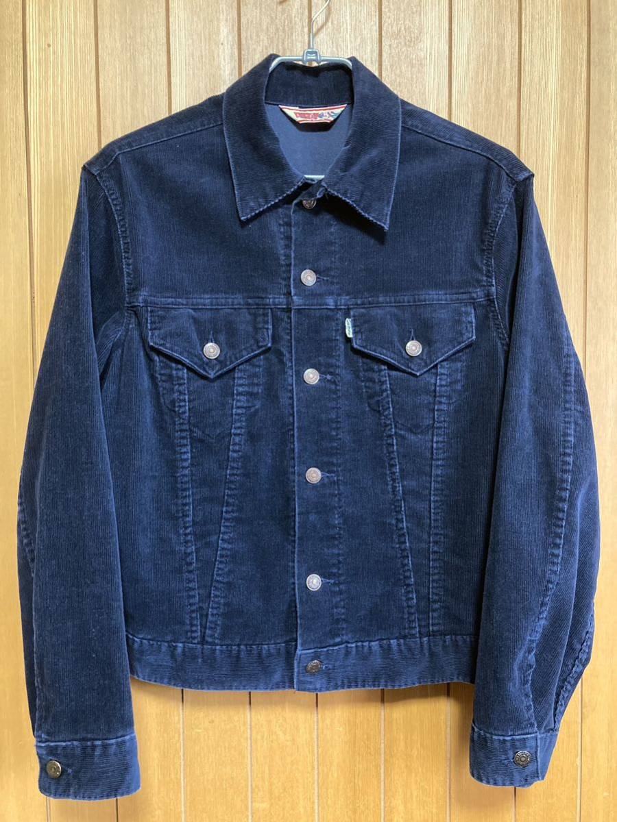 Levis リーバイス・ 70s USA製 70505 コーデュロイJKT Size42 ネイビー Levis リーバイス・ 70s USA製 70505 コーデュロイJKT Size42 ネイビー