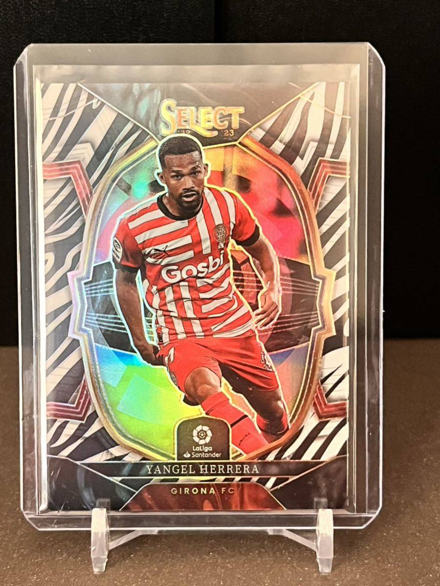 25枚限定 2022-23 Panini Select ZEEBRA Yangel Herrera ヤンヘル・エレーラ ジローナ Girona_画像1