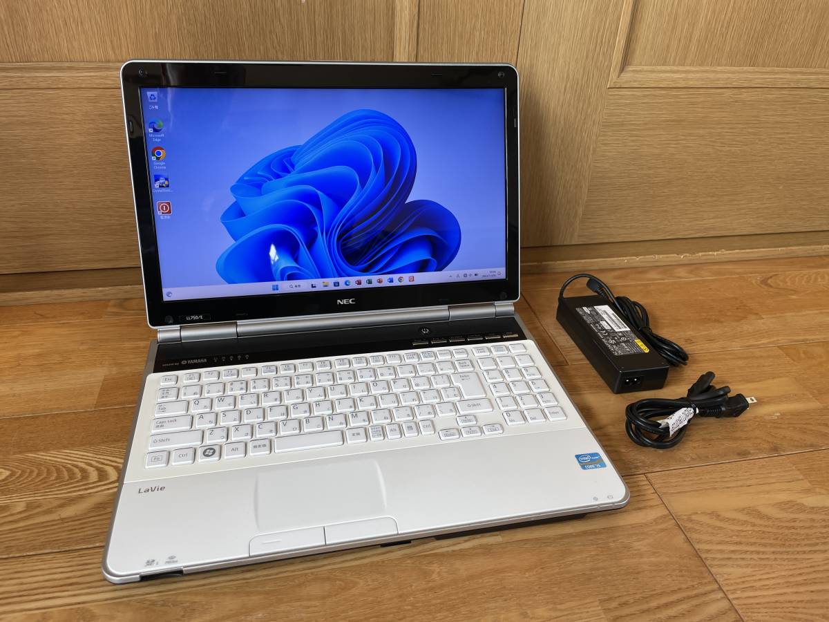 新品SSD５１２GB/15.6型ノートパソコン NEC LL750/E 中古動作品 Corei5 8GBメモリ ブルーレイ 無線 Win11 Office即使用 YAMAHAスピーカー！_画像1