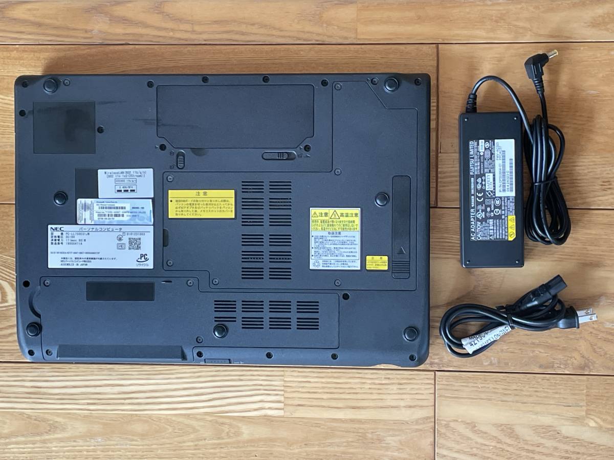 新品SSD512GB/15 6型ノートパソコン NEC LL750/E 中古動作品 新品SSD512GB/15 6型ノートパソコン NEC LL750/E 中古動作品