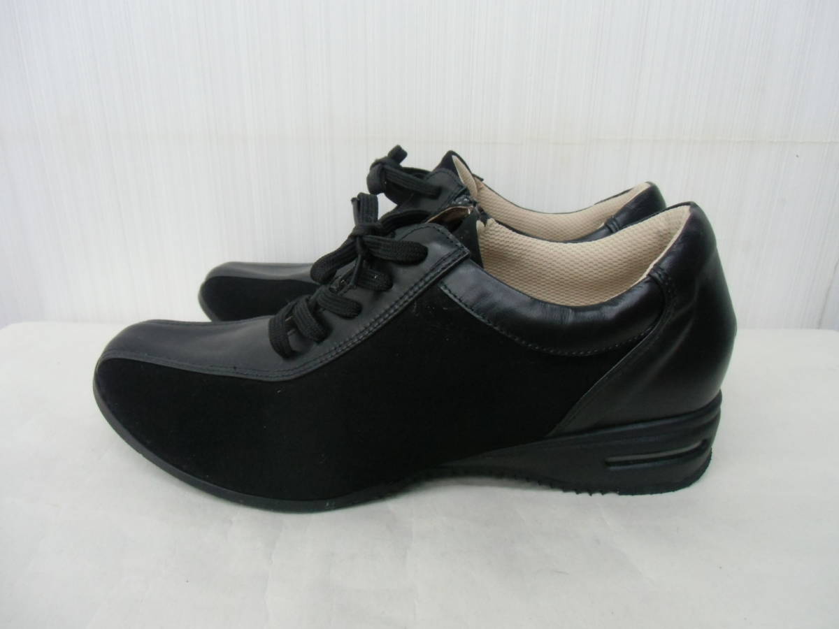Tokimi Kobe ウォーキングシューズ 25.5cm 5E 幅広 時見の靴 神戸 ブラック ⑭_画像2