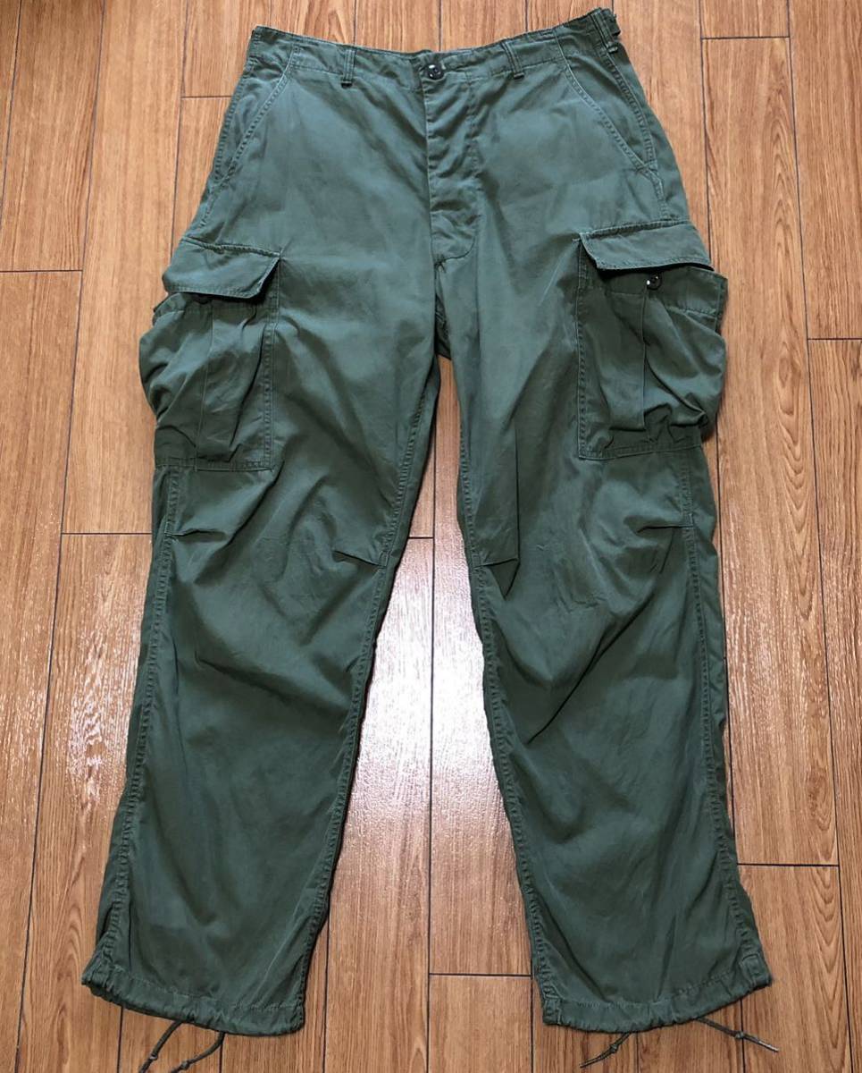 60's ジャングルファティーグパンツ　2nd M-R 美品　ノンリップ カーゴパンツ ミリタリー ビンテージ ファティーグ US ARMY_画像1