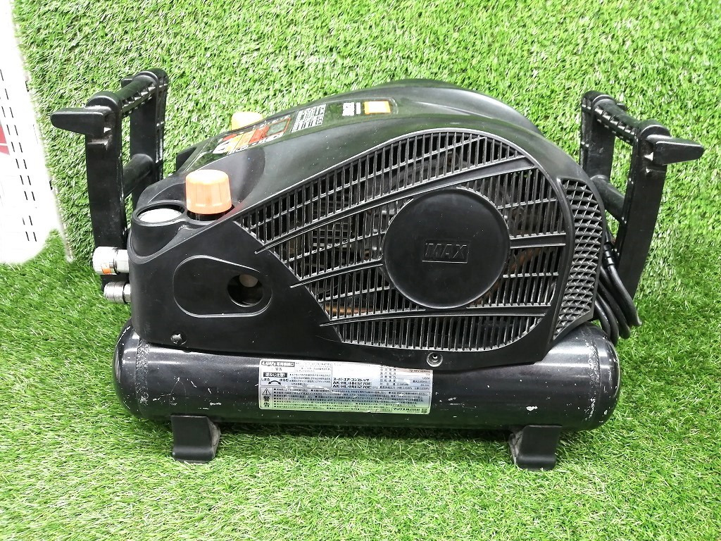 中古 ジャンク品 MAX マックス 高圧/常圧 エアコンプレッサ 11L E7エラー 異常点灯 AK-HL1270E_画像2