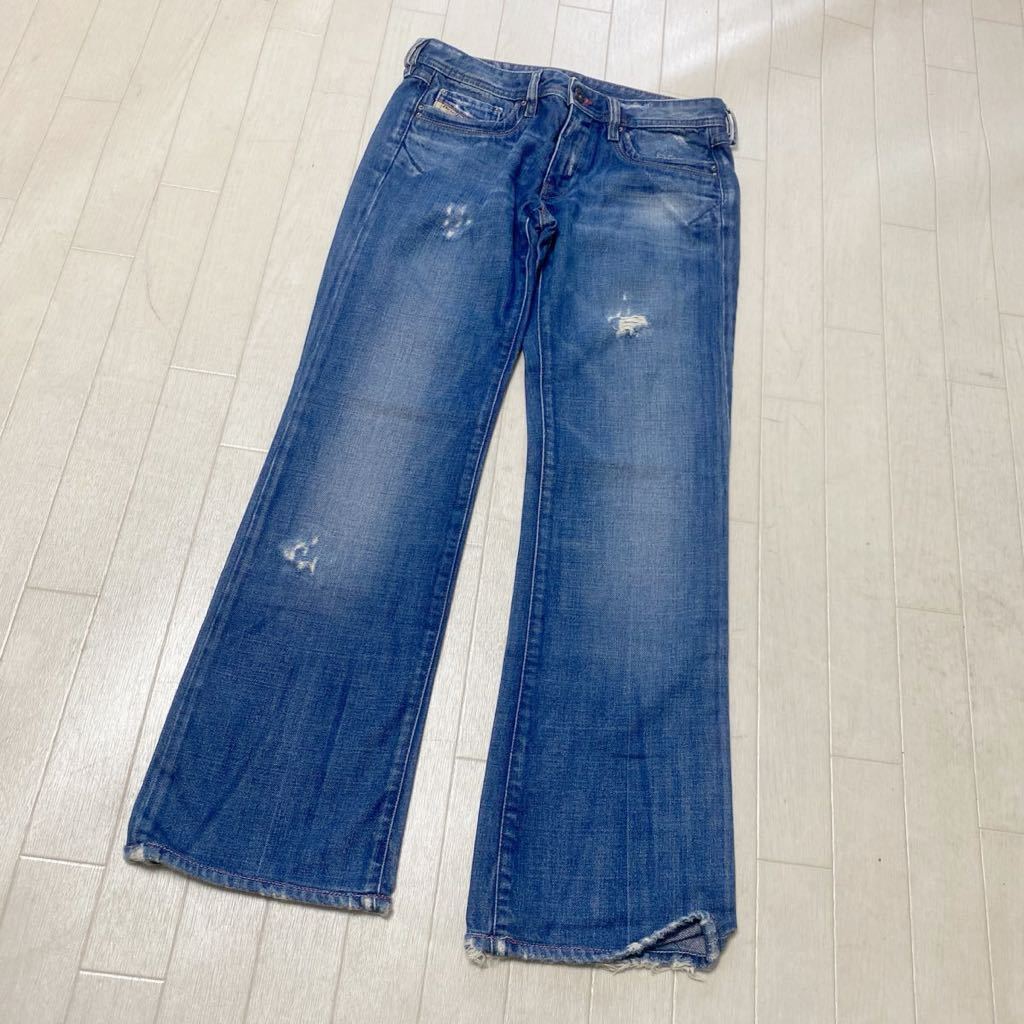 3691* DIESEL дизель низ брюки Denim джинсы 5 карман casual женский 26 индиго Италия производства 