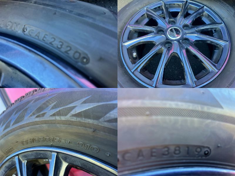 ブリヂストンブリザックVRX2　195/65R15　& 15インチホイール　ノア、VOXY、STEP　WGN等に_画像7