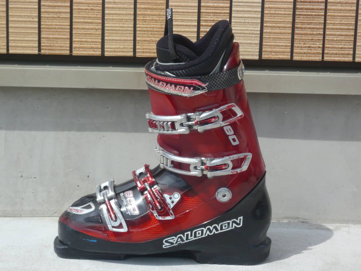 4**** быстрое решение!SALOMON/ Salomon лыжи ботинки чёрный / красный 28.0cm/28.5cm 327mm