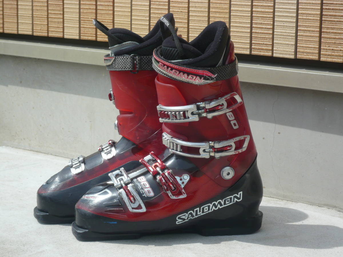 4**** быстрое решение!SALOMON/ Salomon лыжи ботинки чёрный / красный 28.0cm/28.5cm 327mm
