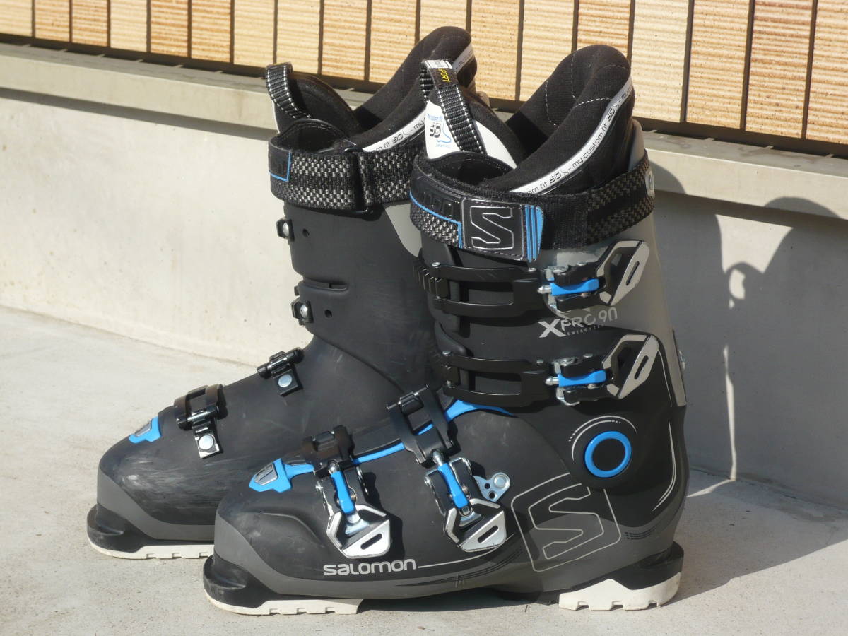 1**** быстрое решение!SALOMON/ Salomon лыжи ботинки X-PRO90 чёрный / серый / синий 27.0cm/27.5cm 316mm