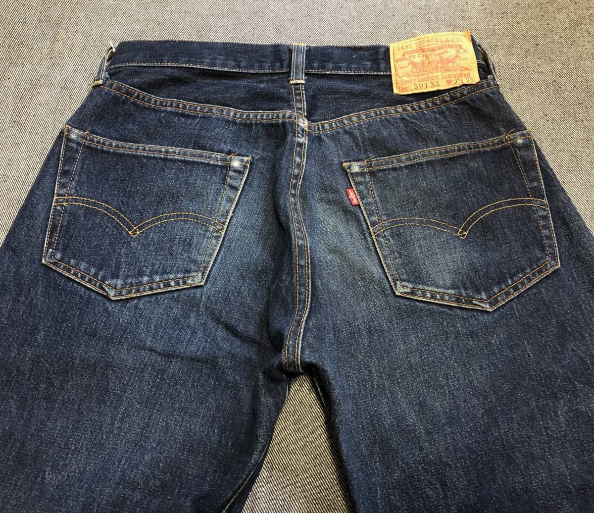 復刻LEVIS リーバイス501XX 刻印555 バレンシア工場 アタリ抜群！濃紺！W31インチ BIGE [ヴィンテージ501XX好きにも！_画像9