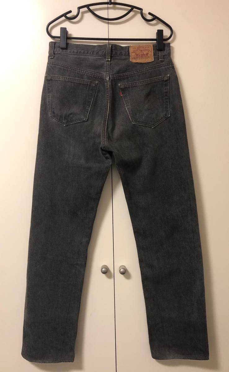 送料込み！90S 米国製 LEVIS リーバイス501-0658 裾ユニオンスペシャル 先染めブラック 表記W33インチ 刻印653 ヴィンテージ[501XX_画像7