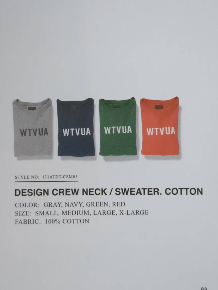 新品同様　Sサイズ　スウェット　Design Crew Neck (2013 S/S)　レッド　パーカ　Wtaps　ダブルタップス_Copyright: Wtaps