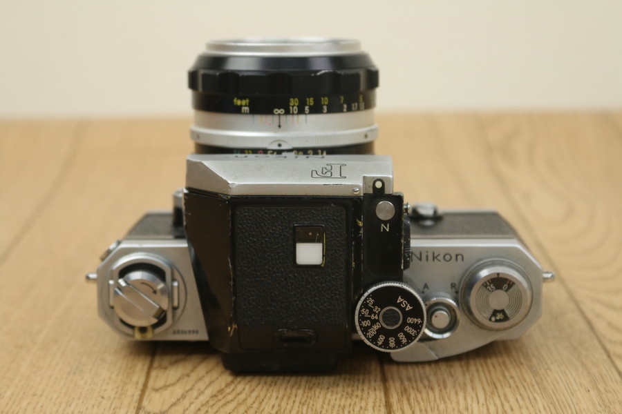 【ニコン】（Nikon F FTNファインダー）フィルムカメラ　Nikkor-s Auto 1:1.4 f=50mm　管ざ9652_画像7