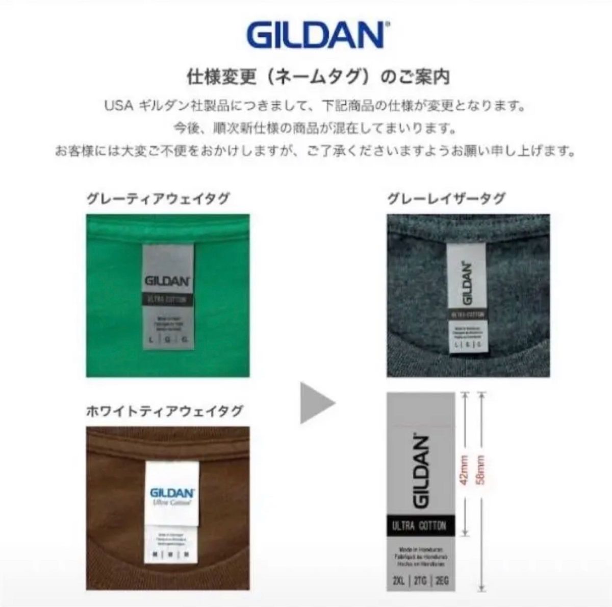 新品未使用 GILDAN ギルダン 8oz ビッグシルエット プルオーバー 無地かぶりパーカー 裏起毛 グレー 2XL