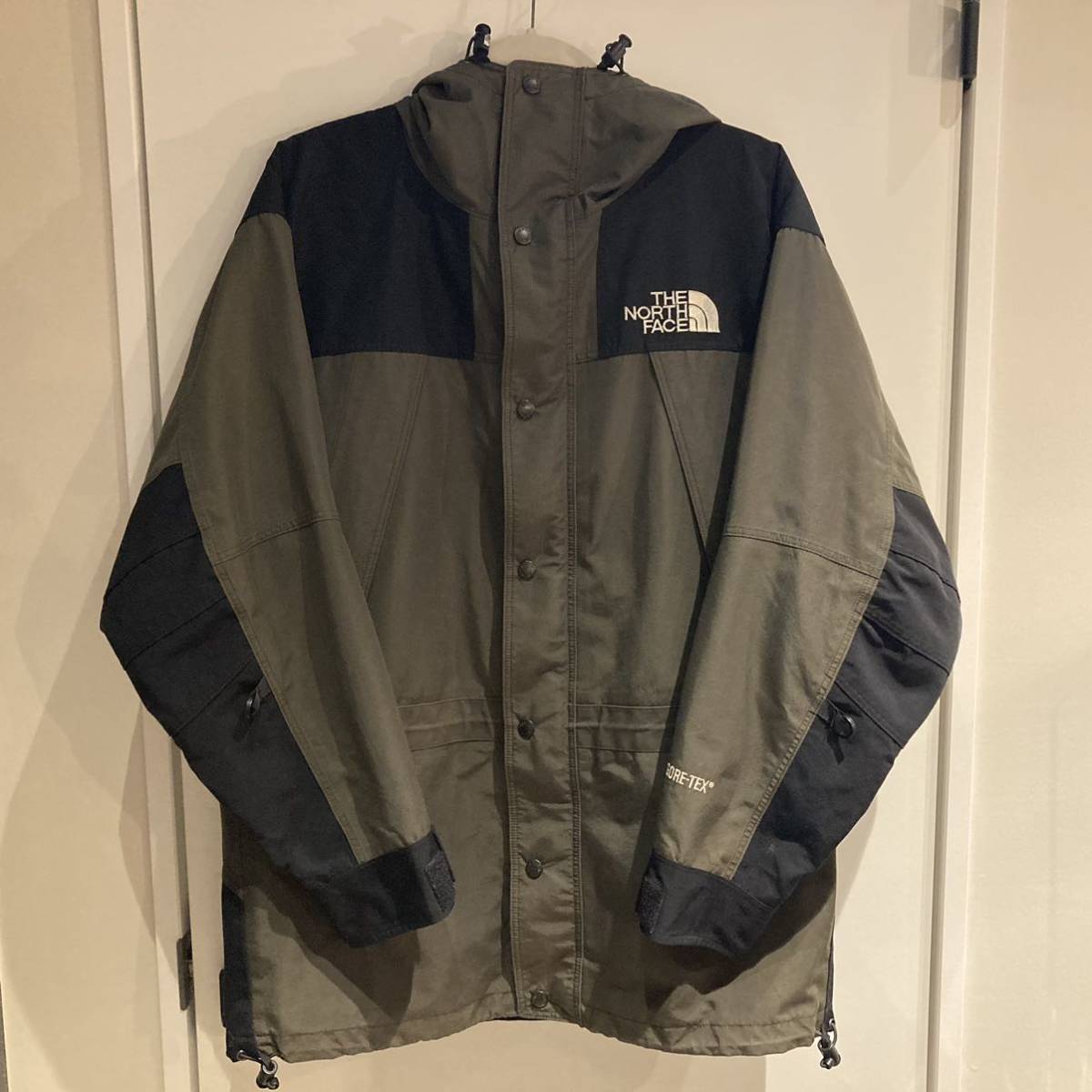 【2306】THE NORTH FACE ノースフェイス GOR-TEX ゴアテックス マウンテンジャケット マウンテンパーカー L サイズ ナイロン カーキ NT_画像1