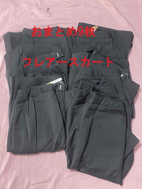 スカート9枚おまとめ【中古】フレアースカート/7号/無地/おしゃれ会社制服/かわいいOL制服/事務服_画像1