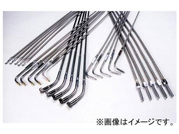 NTB スロットルケーブル ハーレーダビッドソン FXST/FLST 1996年~ 戻し メッシュ+2 ACD-66-010+2 2輪