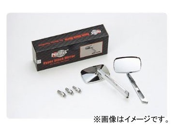 NTB ハーレーダビットソン用ミラー スクエア 汎用ステー付 MRD-244A 2輪_画像1