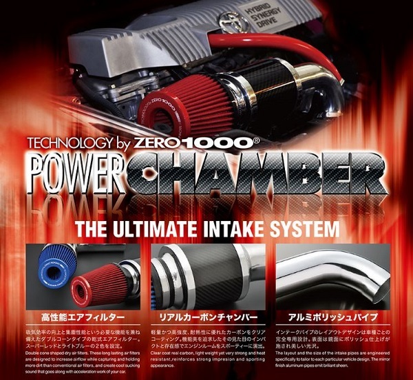 ZERO-1000/零1000 パワーチャンバー TYPE-2 スーパーレッド 102-T019 トヨタ エスクァイア DBA-ZRR80G・85G 3ZR-FAE 2014年10月～_画像2