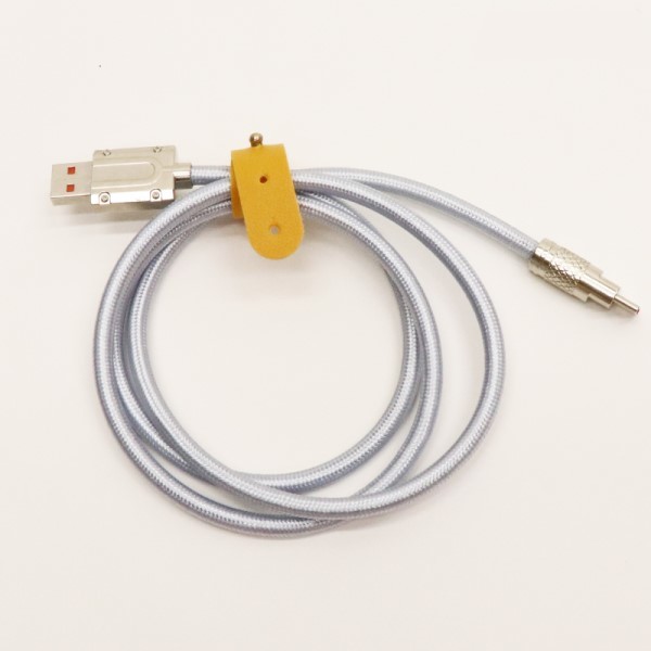 HIRO USBケーブル ナイロン編み Type-C 1m 急速充電対応 HDL-1125_画像1